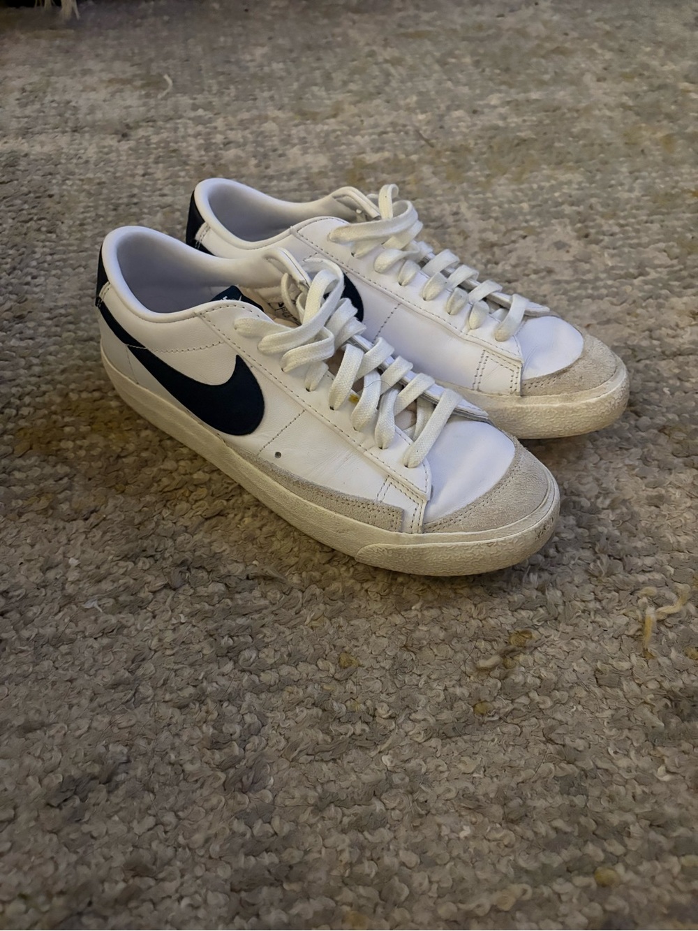 Nike Women’s White Sneakers with Black Swoosh